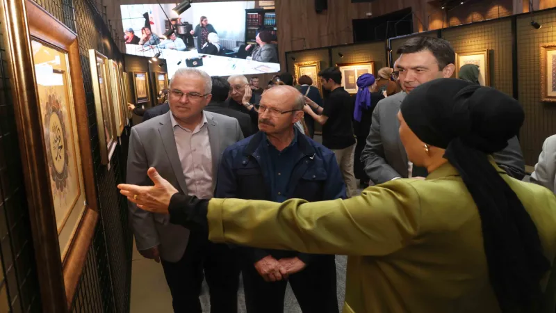 Konya Karatay'da tezhip sergisi açıldı